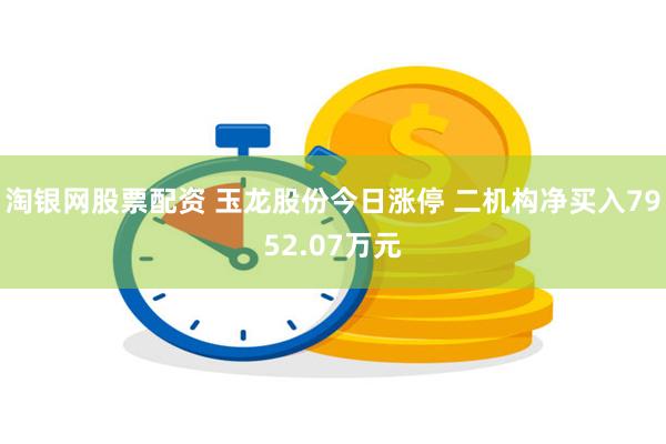 淘银网股票配资 玉龙股份今日涨停 二机构净买入7952.07万元