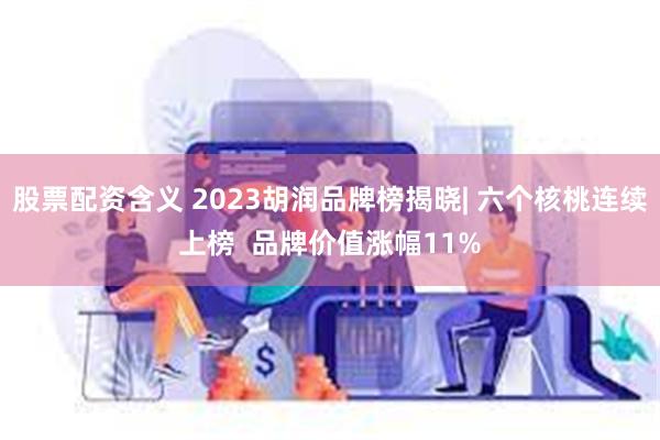 股票配资含义 2023胡润品牌榜揭晓| 六个核桃连续上榜  品牌价值涨幅11%