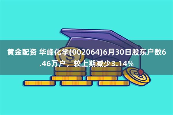 黄金配资 华峰化学(002064)6月30日股东户数6.46万户，较上期减少3.14%