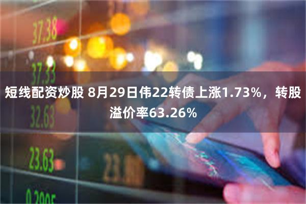 短线配资炒股 8月29日伟22转债上涨1.73%，转股溢价率63.26%