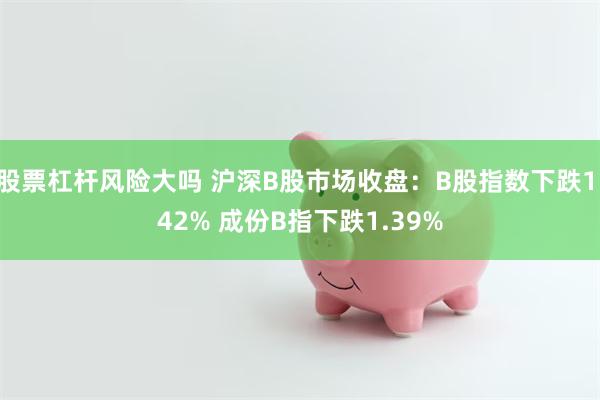 股票杠杆风险大吗 沪深B股市场收盘：B股指数下跌1.42% 成份B指下跌1.39%