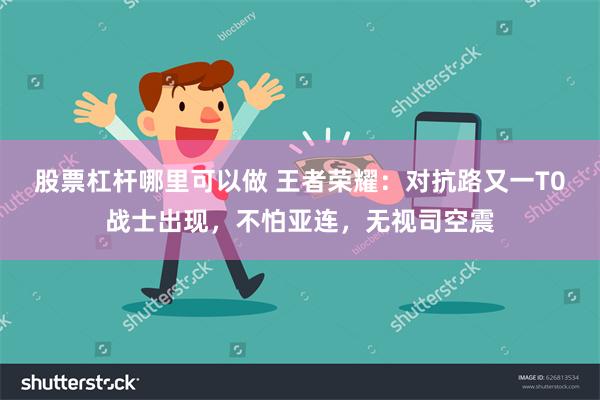 股票杠杆哪里可以做 王者荣耀：对抗路又一T0战士出现，不怕亚连，无视司空震