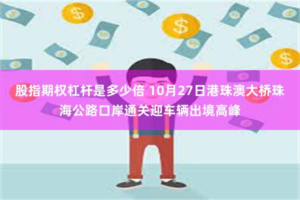 股指期权杠杆是多少倍 10月27日港珠澳大桥珠海公路口岸通关迎车辆出境高峰